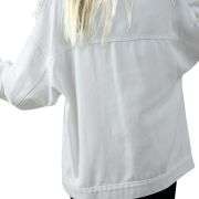 Women’s Casual Drop Shoulder Button Front Denim Jacket With Pockets