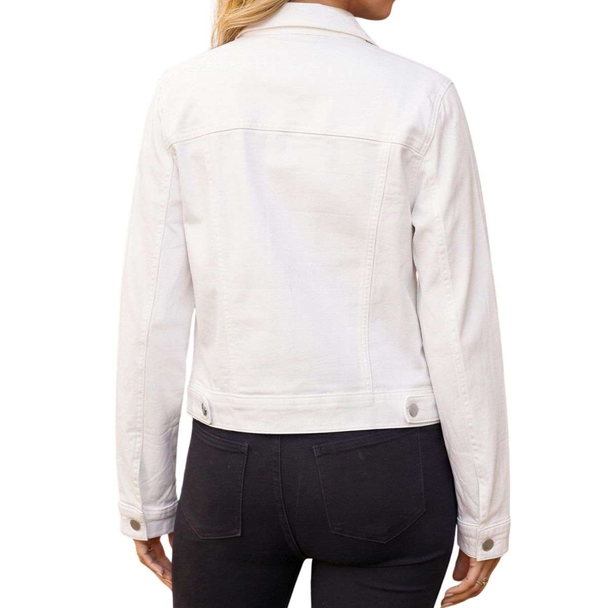 Women’s Slim Fit Button Front Western Denim Jacket