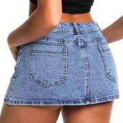 Women’s Low Rise Denim Mini Skirt