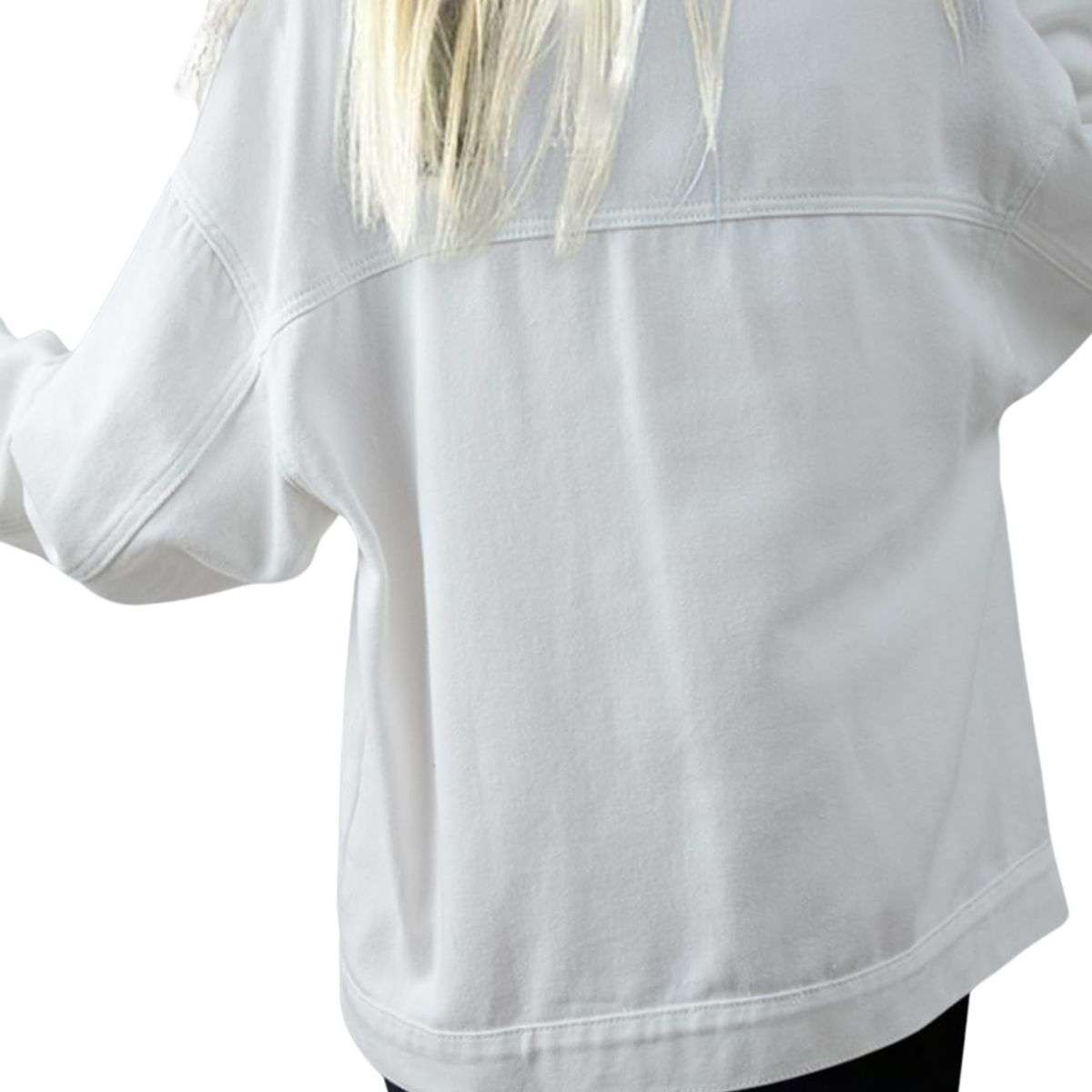 Women’s Casual Drop Shoulder Button Front Denim Jacket With Pockets