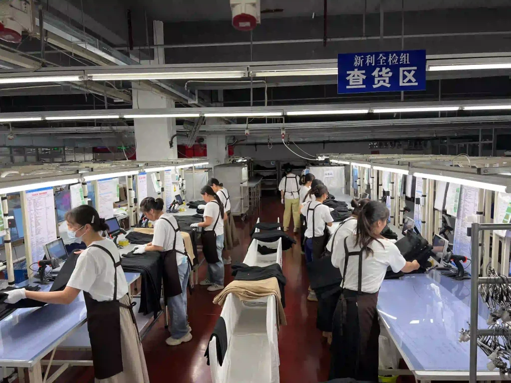 Denim quality control inspection in apparel manufacturing