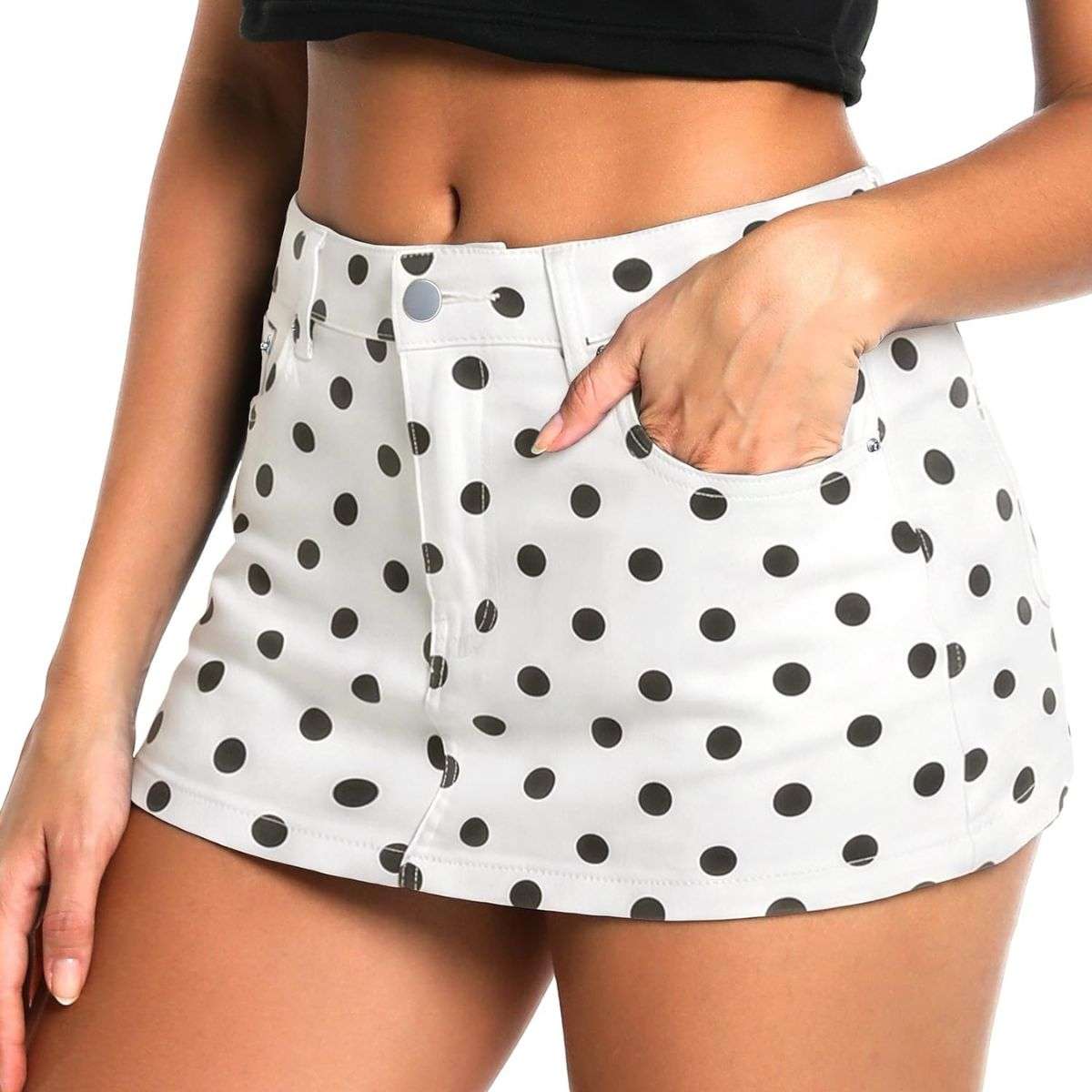 Women’s Low Rise Denim Mini Skirt