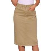 Women’s High Waisted Midi Denim Skirt
