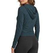 Women’s Full Zip Up Hooded Cropped Jacket with Pockets