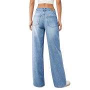 Women’s High Rise Loose Straight Wide Leg Jeans