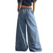 Women’s Y2K Boho Loose Wide Leg Jeans