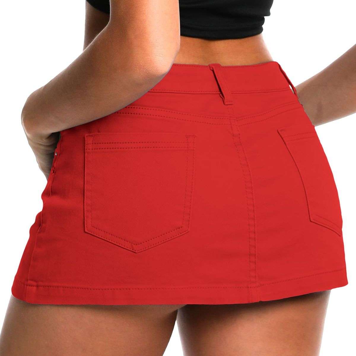 Women’s Low Rise Denim Mini Skirt