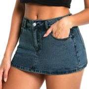 Women’s Low Rise Denim Mini Skirt