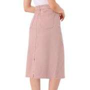 Women’s High Waisted Midi Denim Skirt