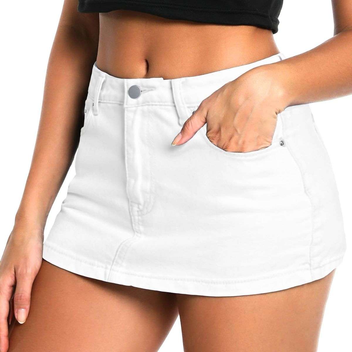 Women’s Low Rise Denim Mini Skirt