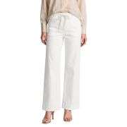 Women’s High Waist Pull On Stretchy Straight Leg Denim Long Pants