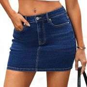 Women’s Y2K Low Rise Denim Mini Skirt