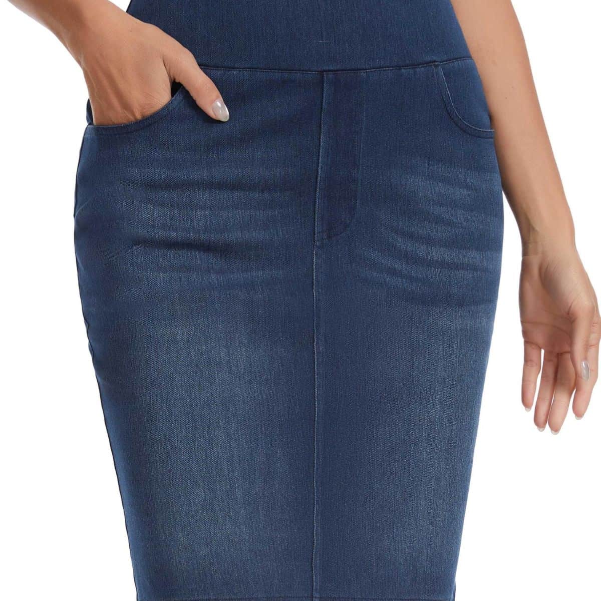 Women’s High Waisted Slim Fit Bodycon Denim Skirt
