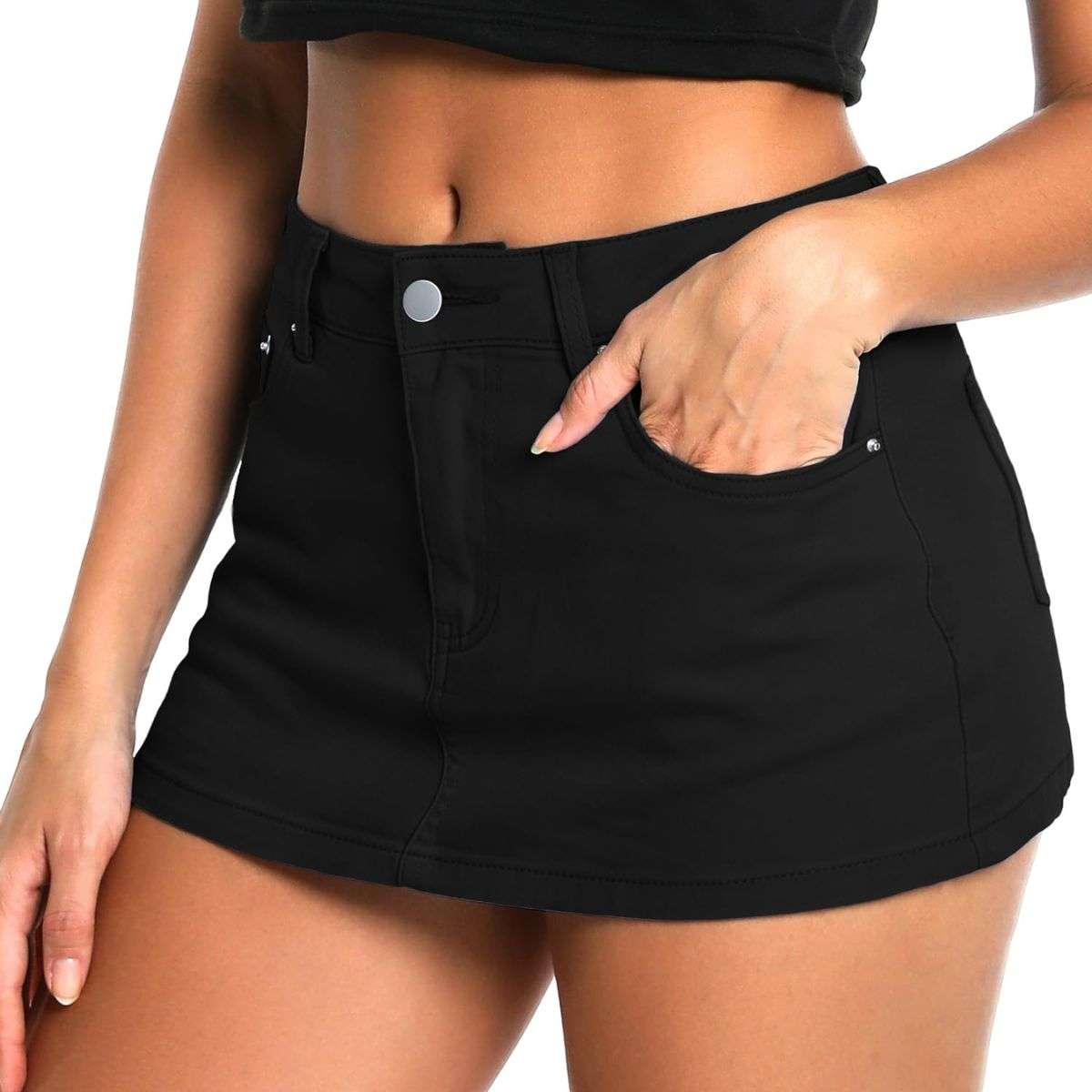 Women’s Low Rise Denim Mini Skirt