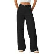 Women’s High Rise Loose Straight Wide Leg Jeans