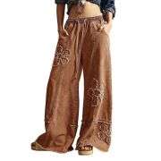 Women’s Y2K Boho Loose Wide Leg Jeans