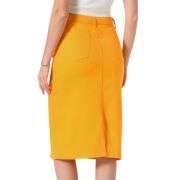 Women’s High Waisted Midi Denim Skirt