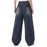 Women’s Y2K Style Loose Fit Denim Long Pants