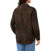 Women’s Leopard Print Denim Jacket