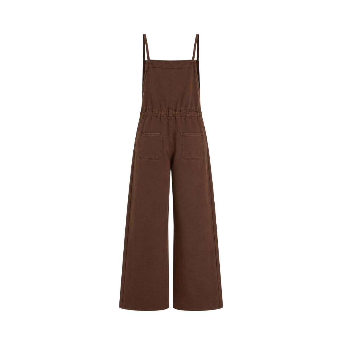 Women’s Bow Detail Adjustable Strap Denim Bib Overalls