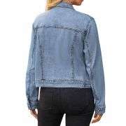 Women’s Slim Fit Button Front Western Denim Jacket