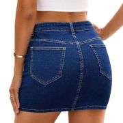 Women’s Y2K Low Rise Denim Mini Skirt