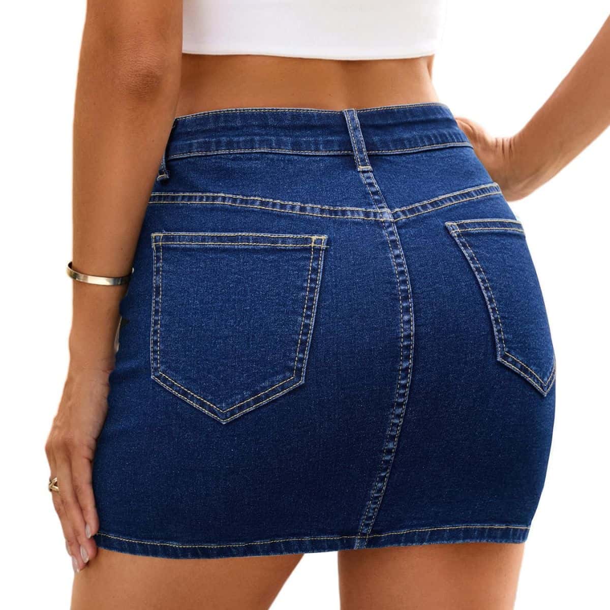 Women’s Y2K Low Rise Denim Mini Skirt