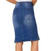 Women’s High Waisted Denim Midi Skirt