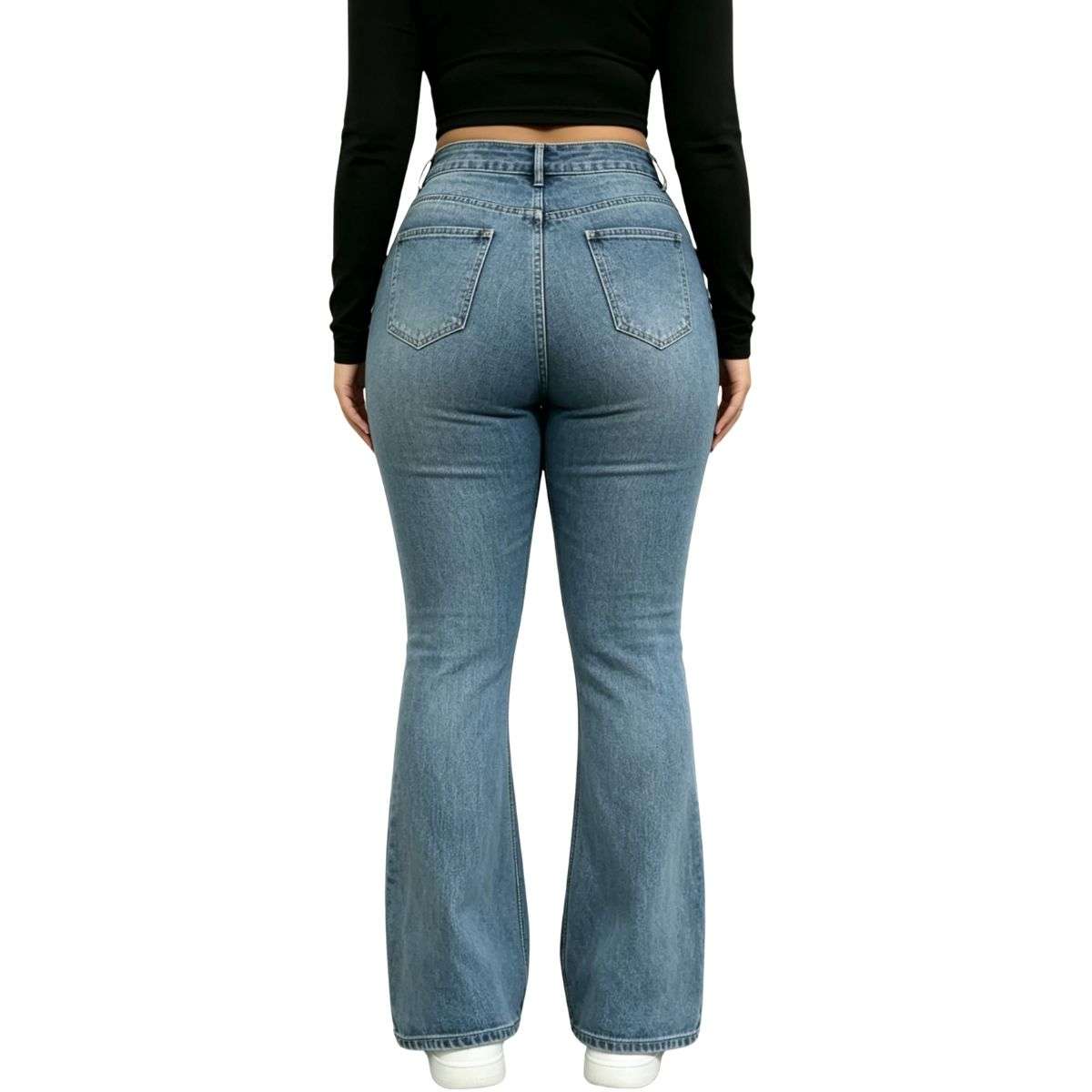 Plus Size Women’s High Waisted Bootcut Jeans