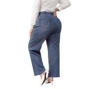 Plus Size Women’s High Waisted Stretchy Wide Leg Jeans