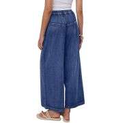 Women’s High Waisted Loose Barrel Leg Ankle Jeans