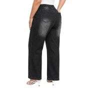 Plus Size Women’s High Waisted Straight Wide Leg Jeans