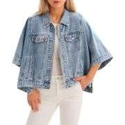 Women’s Loose Cropped Denim Jacket