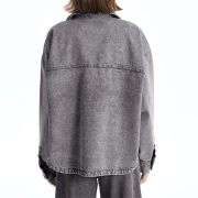 Women’s Loose Fit Button-Up Shirt Style Denim Jacket