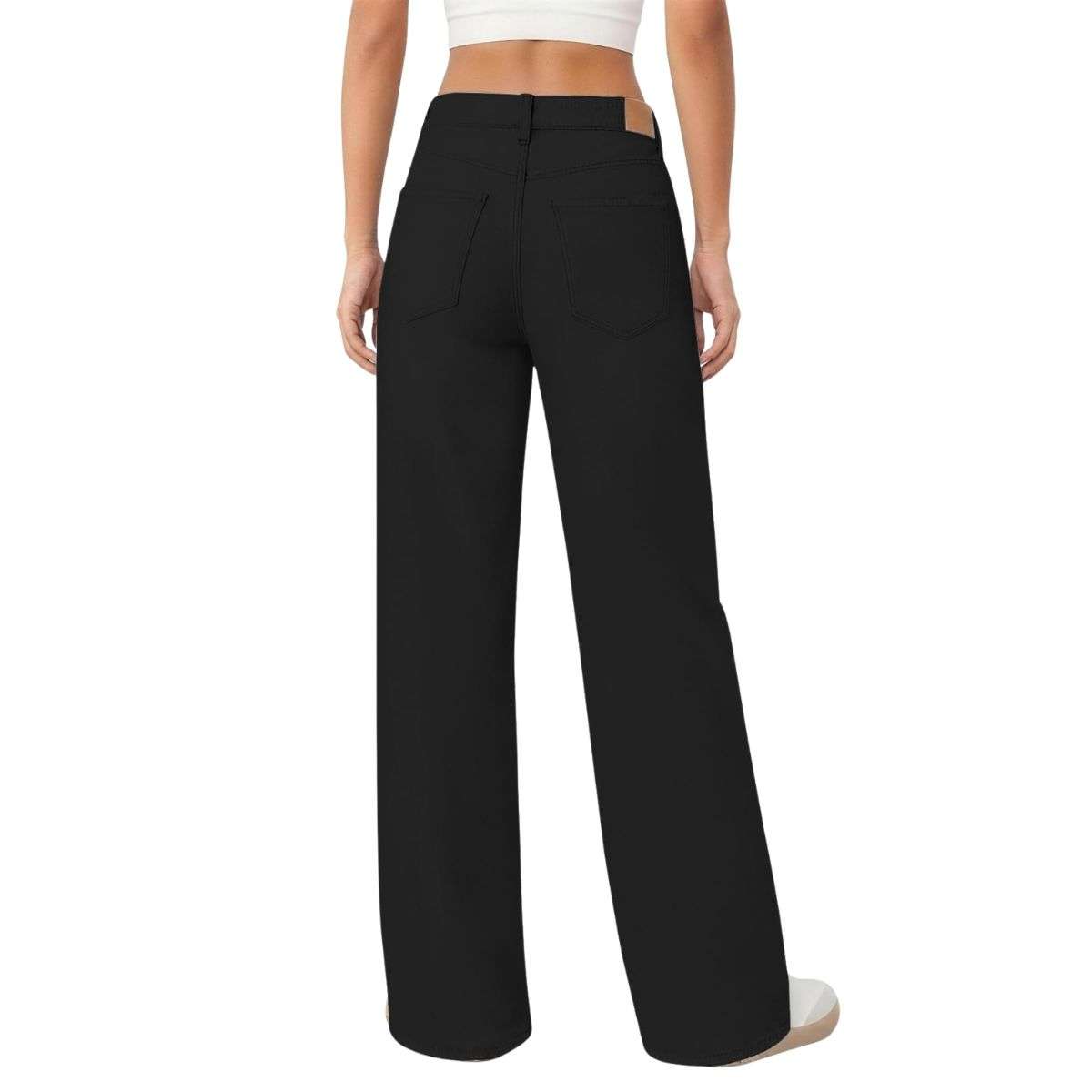 Women’s High Rise Loose Straight Wide Leg Jeans