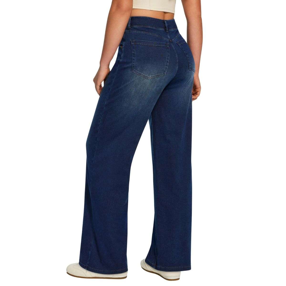 Women’s High Rise Stretch Wide Leg Jeans