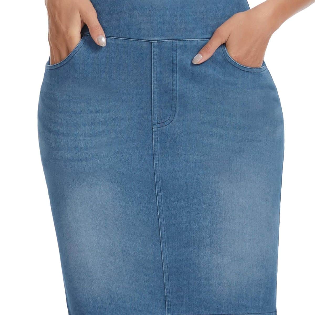 Women’s High Waisted Slim Fit Bodycon Denim Skirt