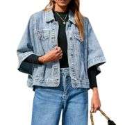 Women’s Loose Cropped Denim Jacket