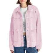 Women’s Loose Fit Button-Up Shirt Style Denim Jacket
