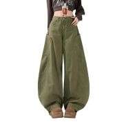 Women’s High Rise Barrel Leg Loose Fit Jeans