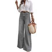 Women’s High Waist Wide Leg Denim Jeans