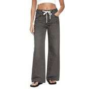 Women’s Trendy Drawstring Waist Loose Fit Jeans