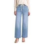 Women’s High Waist Pull On Stretchy Straight Leg Denim Long Pants