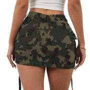 Women’s Stretchy Cargo Denim Skort