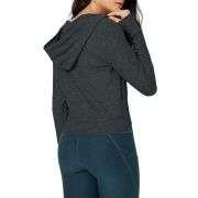 Women’s Full Zip Up Hooded Cropped Jacket with Pockets