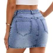 Women’s Y2K Low Rise Denim Mini Skirt