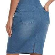 Women’s High Waisted Slim Fit Bodycon Denim Skirt