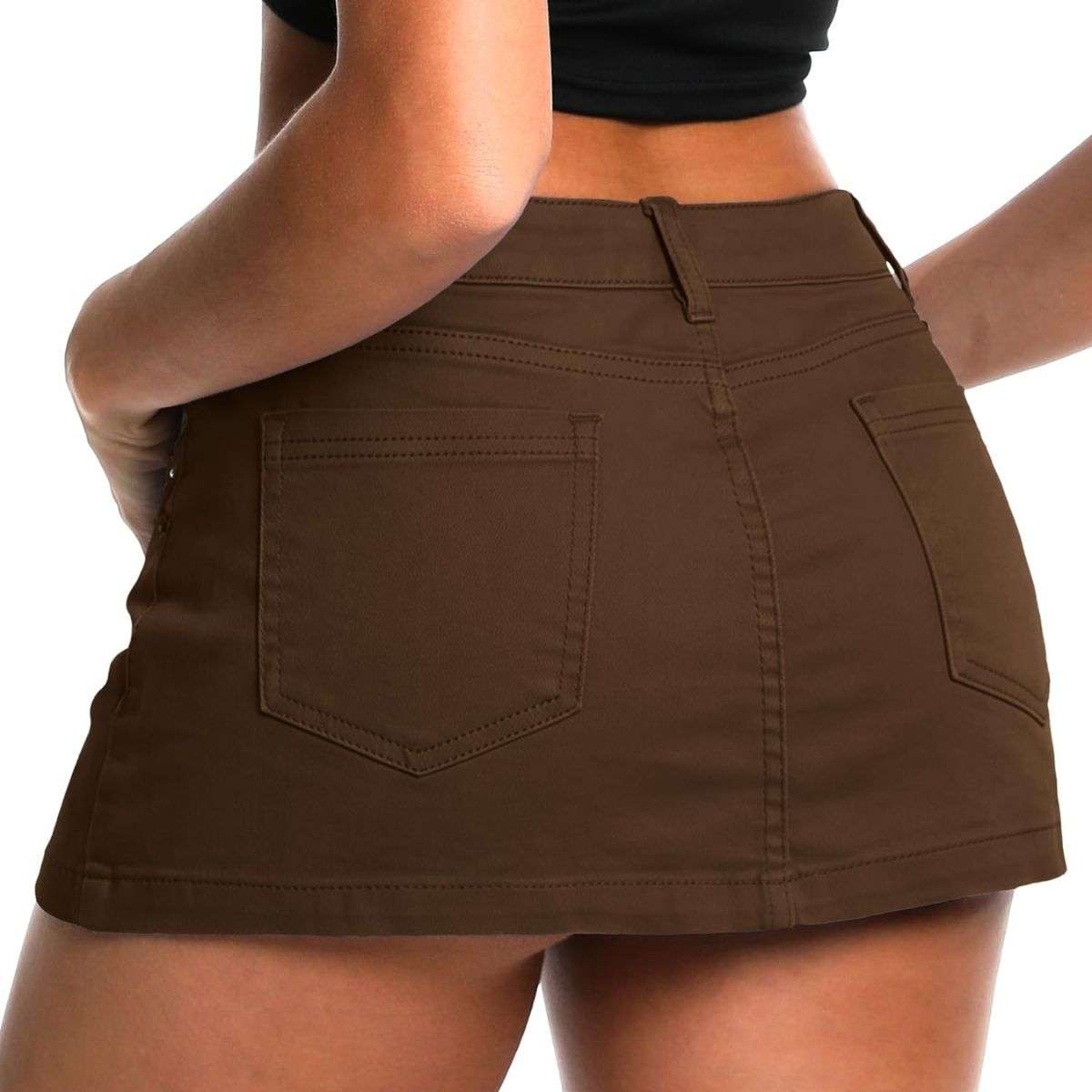 Women’s Low Rise Denim Mini Skirt