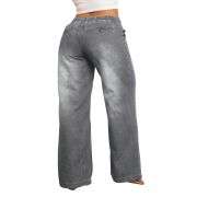 Plus Size Women’s Drawstring Waist Loose Wide Leg Jeans
