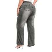Plus Size Women’s High Waisted Straight Wide Leg Jeans